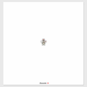 Patriottische Schildpad Vintage Gravure Grafisch v Sticker