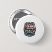 Patriottische schoolbuschauffeur ronde button 5,7 cm (Voorkant /achterkant)