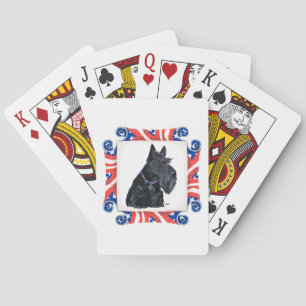 Patriottische Schotse Terrier Pokerkaarten