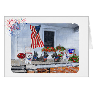 Patriottische Scotties en Westies