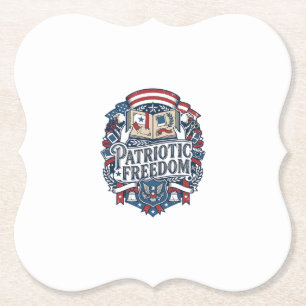 Patriottische Scrapbooker Vector Grafische T-shirt Kartonnen Onderzetters