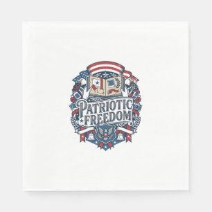 Patriottische Scrapbooker Vector Grafische T-shirt Servet