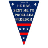 Patriottische Scriptbanner Bunting Flags Vlaggetjes (Tweede vlag)