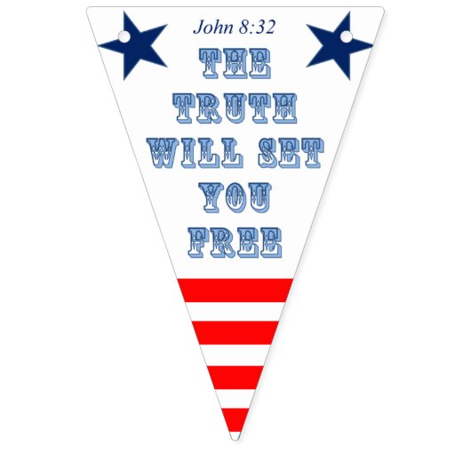 Patriottische Scriptbanner Bunting Flags Vlaggetjes (Eerste vlag)