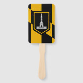 Patriottische set handventilatoren met vlag van Ba Handwaaier (Voorkant)