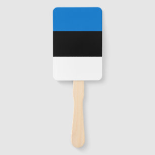 Patriottische set van hand fans met vlag van Estla Handwaaier
