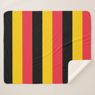 Patriottische Sherpa Blanket met Belgische vlag Deken