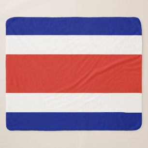 Patriottische Sherpa Blanket met Costa Rica vlag Deken