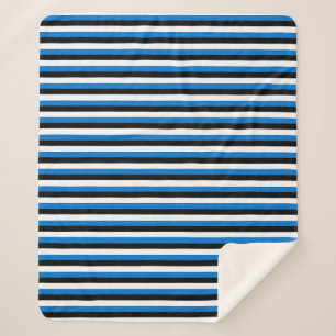 Patriottische Sherpa Blanket met vlag van Estland Deken