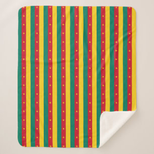 Patriottische Sherpa Blanket met vlag van Kameroen Deken