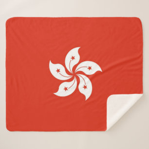 Patriottische Sherpa Deken met Hong Kong vlag