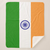 Patriottische Sherpa Deken met India vlag (Voorkant)
