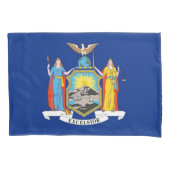 Patriottische Single Pillowcase vlag New York, Ver Kussensloop (Voorkant)