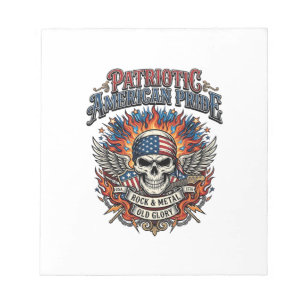 Patriottische Sjaal Rocker Old Glory Muziek Rock M Notitieblok