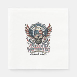 Patriottische Sjaal Rocker Old Glory Muziek Rock M Servet