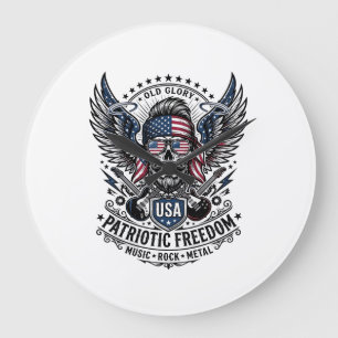 Patriottische Sjaal Rocker Oude Glorie Muziek Rock Grote Klok