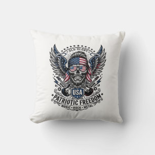 Patriottische Sjaal Rocker Oude Glorie Muziek Rock Kussen