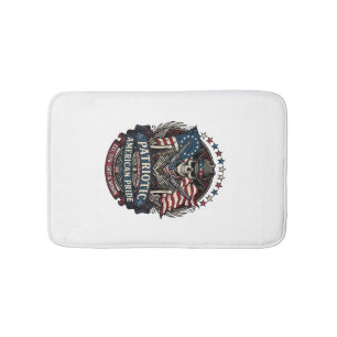 Patriottische Skelet Cowboy Donkere Patriot Skelet Badmat