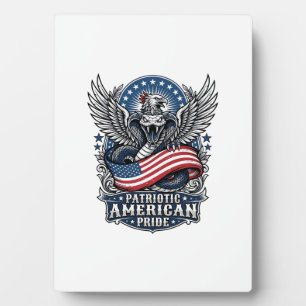 Patriottische Slang Schedel Vrijheid Beest Dier Hy Fotoplaat