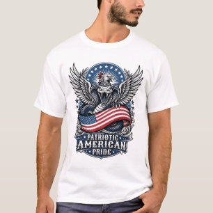 Patriottische Slang Schedel Vrijheid Beest Dier Hy T-shirt
