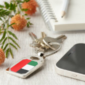 Patriottische sleutelhanger met vlag van de VAE (Zijkant)