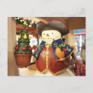 Patriottische Snowman. Savage Mill Briefkaart