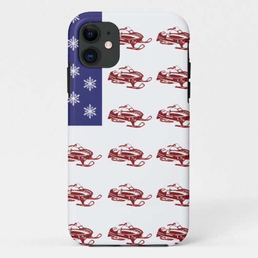 Patriottische Snowmobiling Case-Mate iPhone Case (Achterkant)