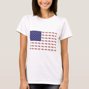 Patriottische Snowmobiling T-shirt