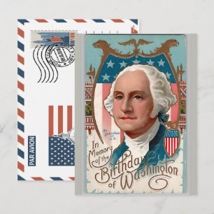 Patriottische Soldaat met Amerikaanse Vlag Ansicht Feestdagenkaart
