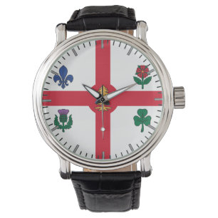 Patriottische, speciale horloge met vlag van Montr