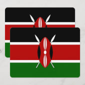 Patriottische, speciale uitnodigingen met de vlag  (Voorkant / Achterkant)