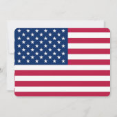 Patriottische, speciale uitnodigingen met vlag van (Achterkant)