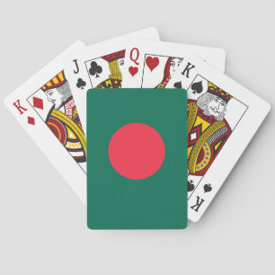 Patriottische speelkaarten met de vlag van Banglad