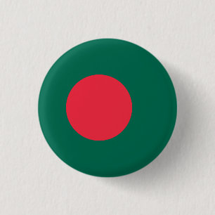 Patriottische speld van de vlag van Bangladesh Ronde Button 3,2 Cm