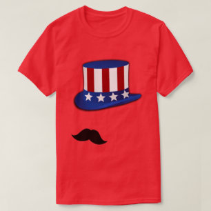 Patriottische Stache T-shirt