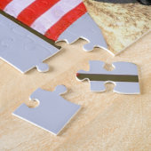 Patriottische stamphond legpuzzel (Zijkant)