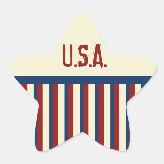Patriottische Star Stickers (Voorkant)