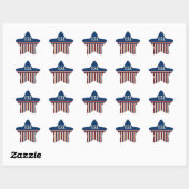 Patriottische Star Stickers (Vel)