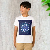 Patriottische Starburst Rood Wit en Blauw USA T-shirt