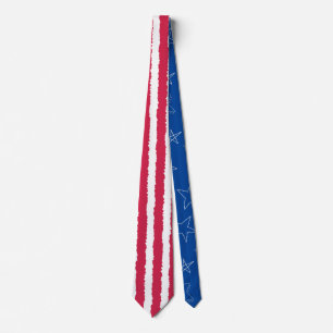 Patriottische Stars & Stripes Geheime Verhaal Boek Stropdas