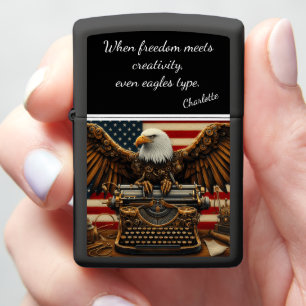 Patriottische Steampunk Eagle met Mechanische Vleu