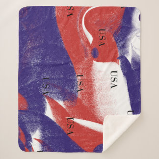 Patriottische Stedelijke Patriotische VS Abstract Sherpa Deken