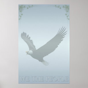 Patriottische Steenarend 'Wij Het Volk' USA Poster