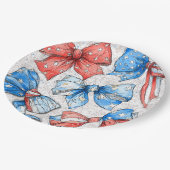 patriottische stemming papieren bordje (Gekanteld)