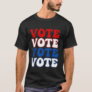 Patriottische stemming Rood Wit Blauw Verkiezingen T-shirt
