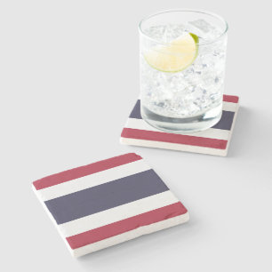 Patriottische stenen onderzetter met de vlag van T