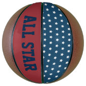 Patriottische sterren Basketball Mini Basketbal (Verticaal)