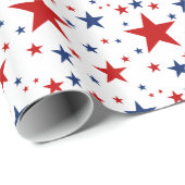 Patriottische sterren cadeaupapier (Rol Hoek)