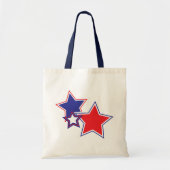 Patriottische Sterren Canvas tas (Voorkant)