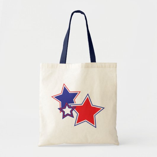 Patriottische Sterren Canvas tas (Voorkant)